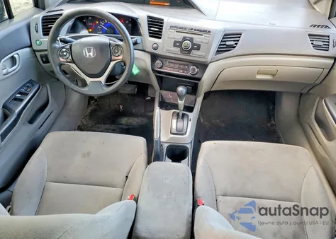 2012 Honda Civic Lx z USA, uszkodzony, nr VIN 2HGFB2F5XCH605423